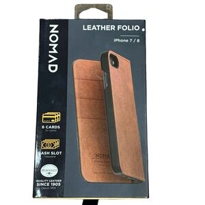 📱✨ Nomad Leather Folio Case for iPhone 7/8 – BRAND NEW ✨📱